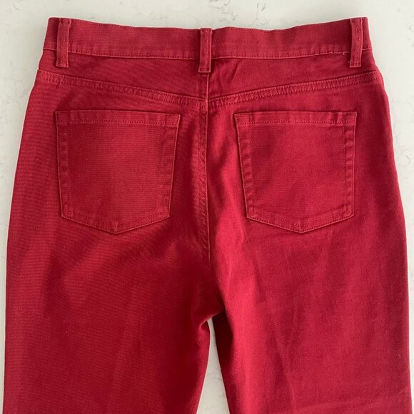 Gloria Vanderbilt Amanda 5 Pkt Straight Leg Cotton Jeans Burnt Red Sz 8P NWOT - Picture 6 of 13